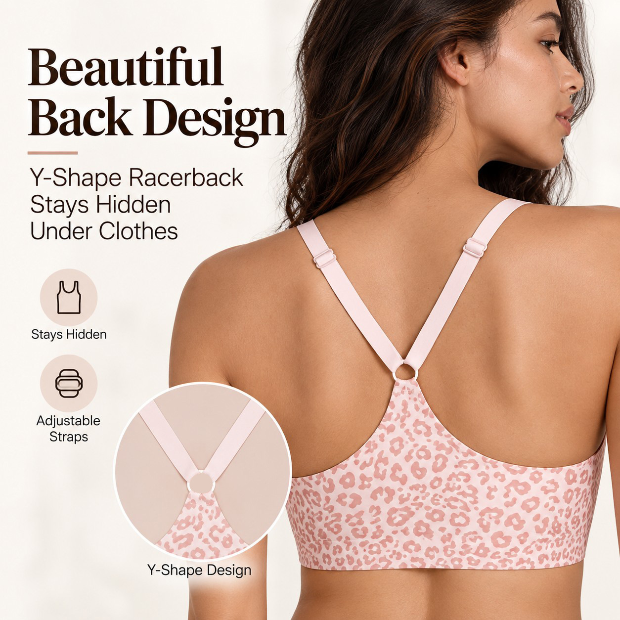 Women's Leopard Print Double F - Wirefree Bra Comfort 评论和价格