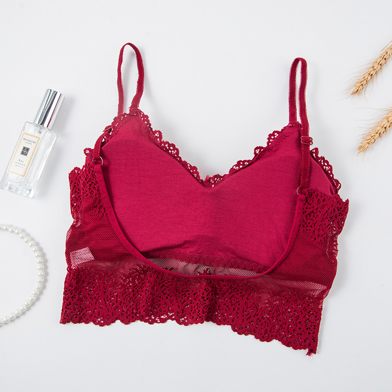 3D Sexy Lingerie Seamless Spor - Lace Bralette Set 评论和价格