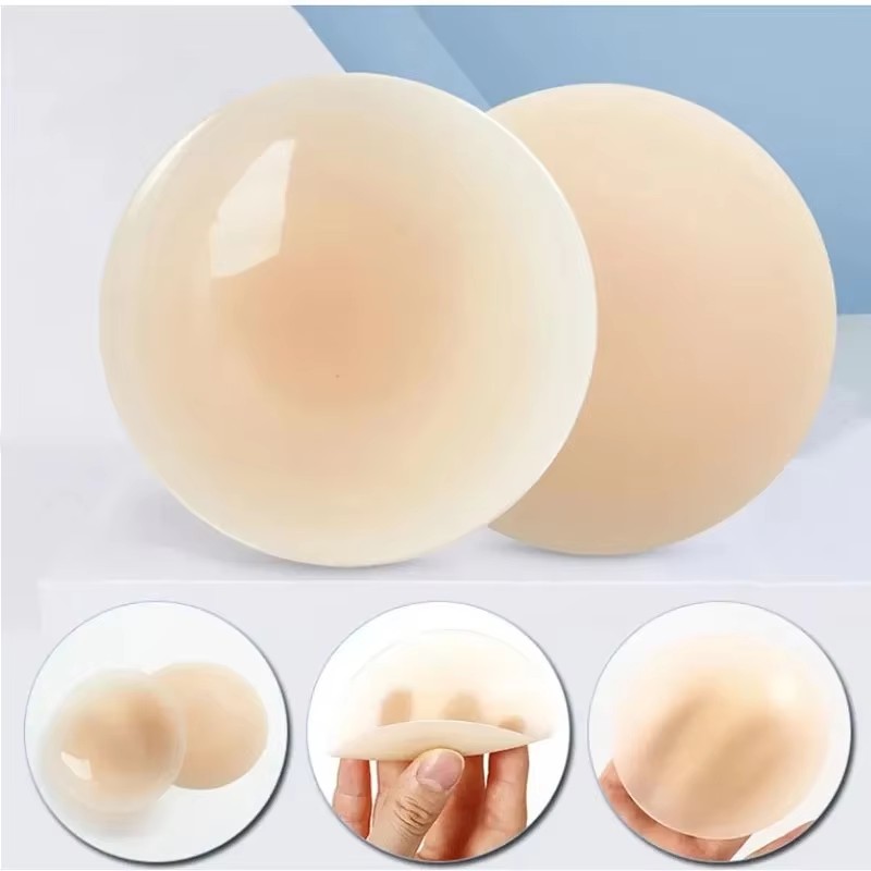 1 Pair Reusable Breast Petals  - Strapless Bra Adhesive 评论和价格