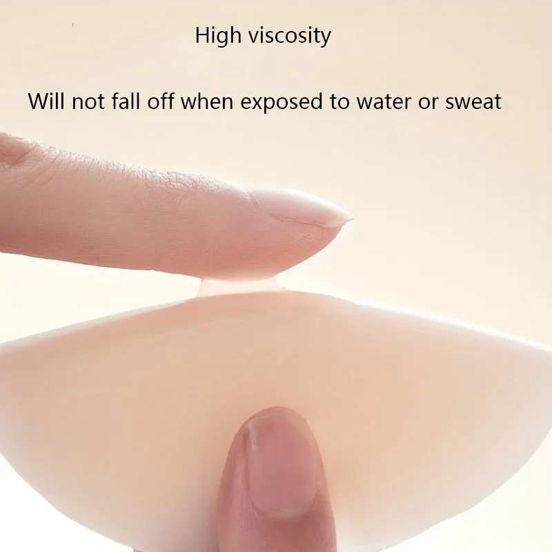 1 Pair Reusable Breast Petals  - Strapless Bra Adhesive 评论和价格