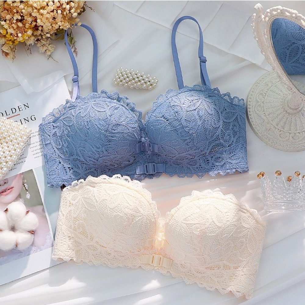 Lingerie Deep V Front Button B - Wirefree Bra Comfort 评论和价格